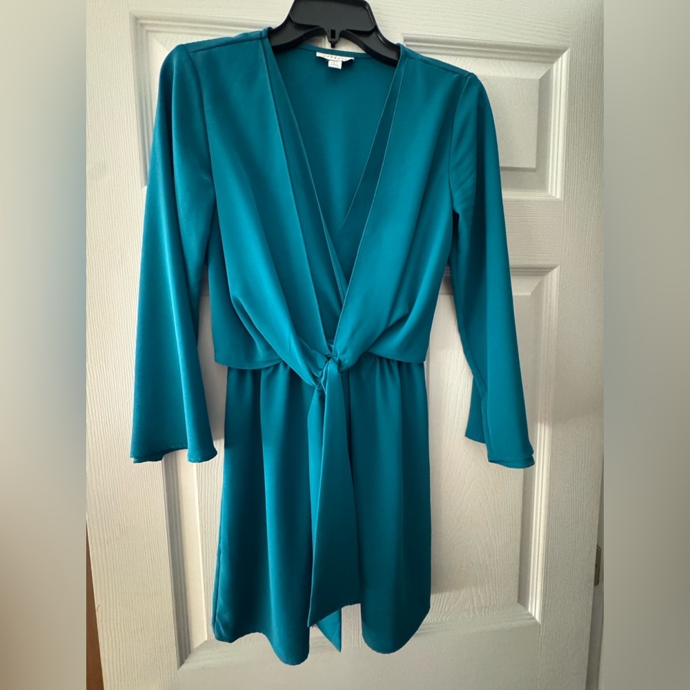 Top Shop teal mini dress